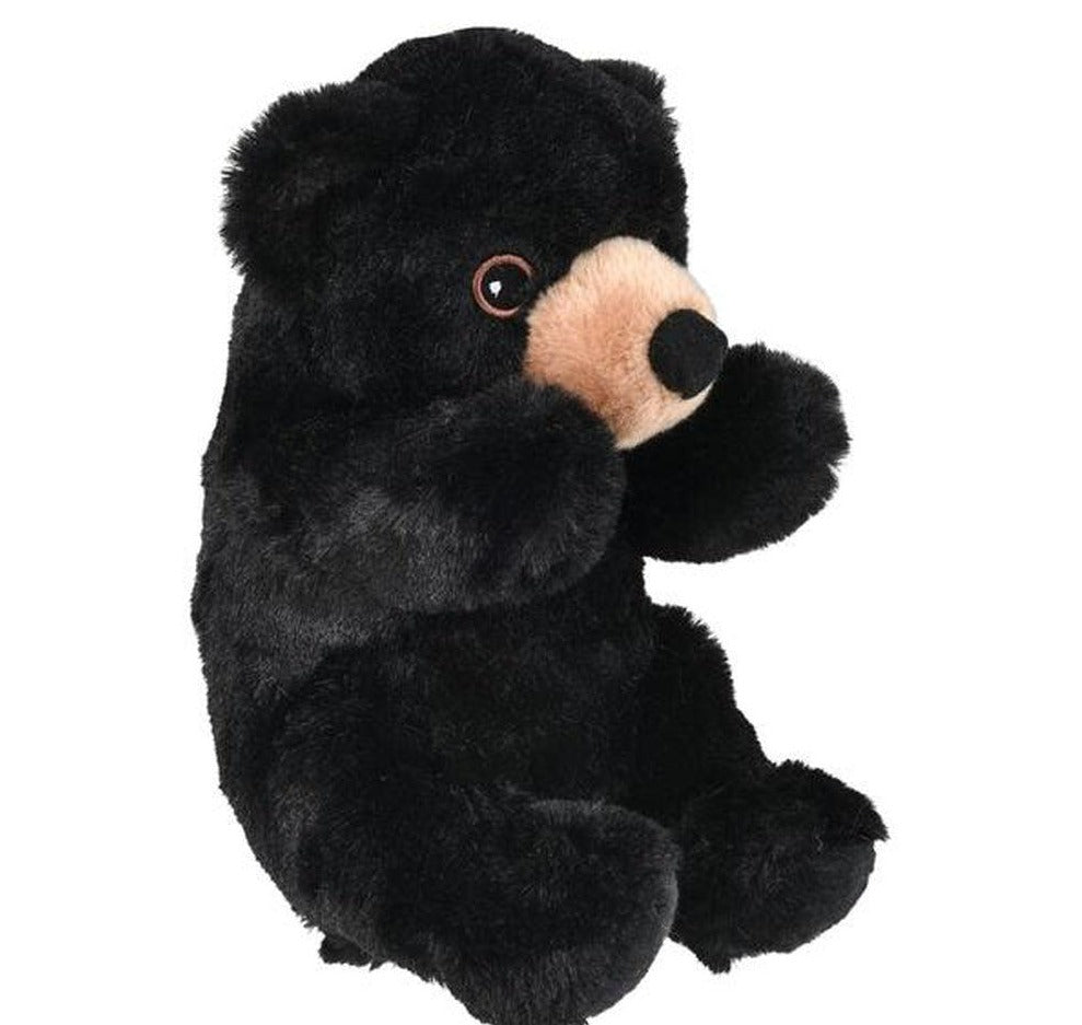 8" Cradle Cubbies Black Bear Plush - Plushie Depot