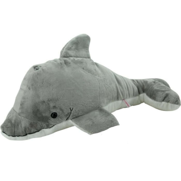 sweety toys kuscheltier delfin grau plüschtier stofftier kuschelweich - in verschiedenen größen verfügbar 75cm