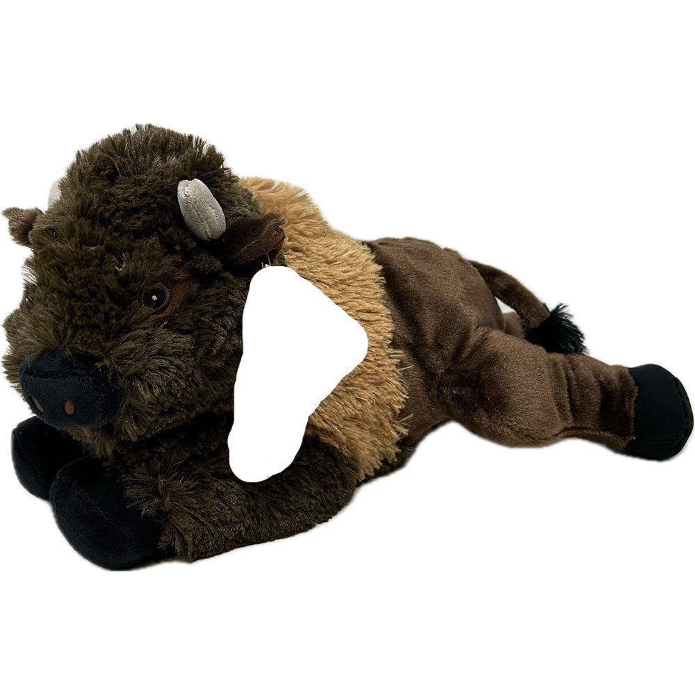 Wild Republic EcoKins Bison soft, plush toy is 30cm long, manufactured and stuffed with 100% recycled PET materials. This beautiful and educational toy is environmentally friendly, made from 16 recycled water bottles and extremely huggable.