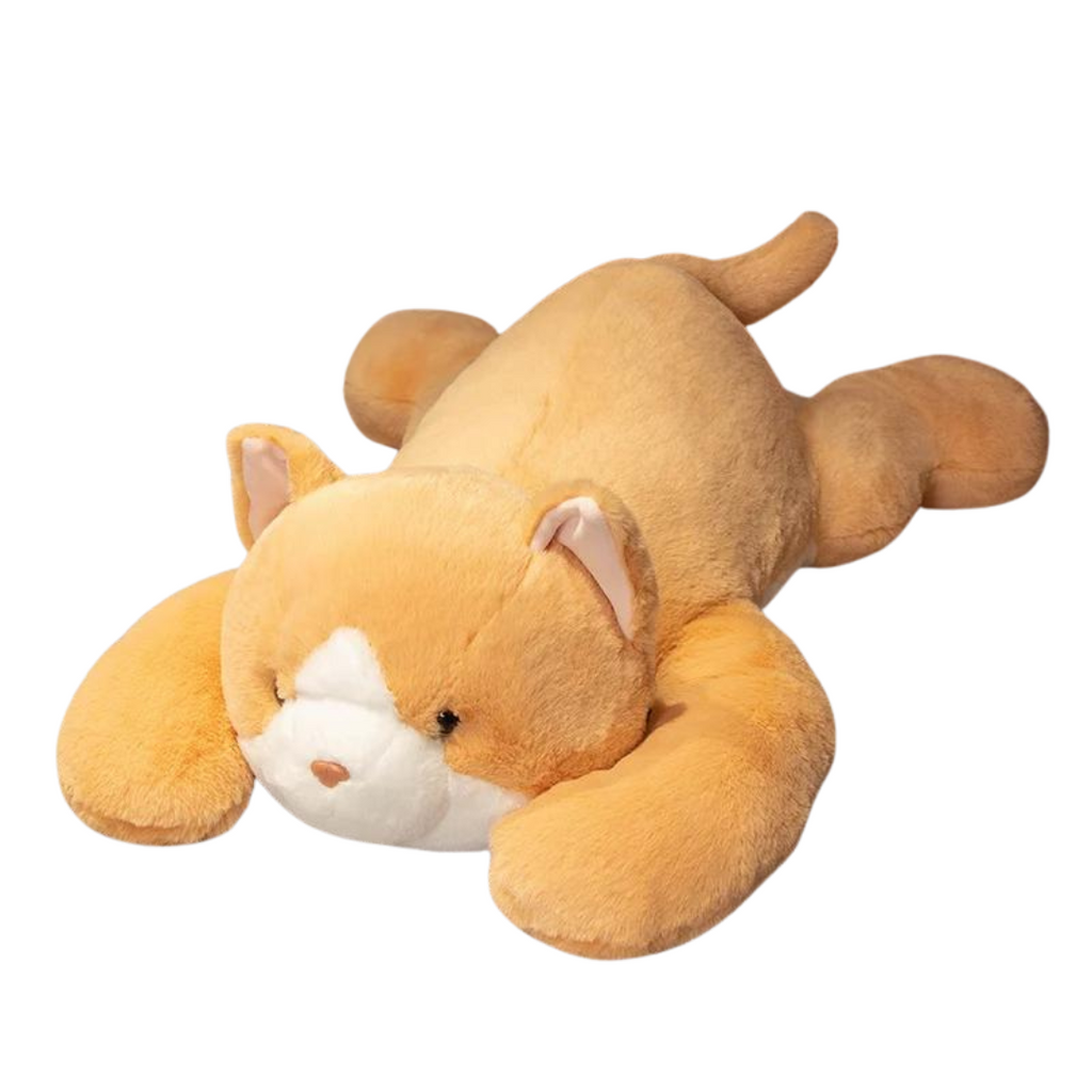 Giant Orange Cat Plushie Stuffed Animals - Plushie Depot