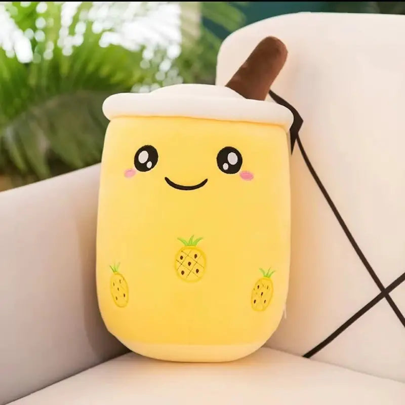 Bubble Tea Kuscheltier boba ananas runde augen