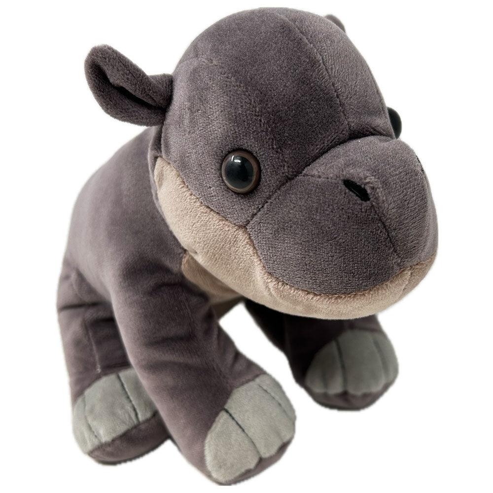 Get ready to cuddle up with this adorable Pygmy Hippo Soft Toy! This 22cm plush is the perfect addition to any collection, with its fluffy tail, detailed feet and oh-so-soft body. It's a must-have for any hippo lover. No watering hole required!