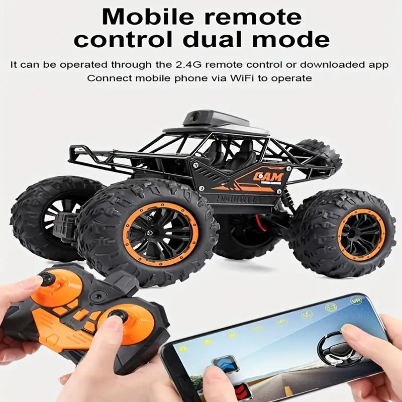 RC auto offroad, das mit dem Mobiltelefon gesteuert werden kann 