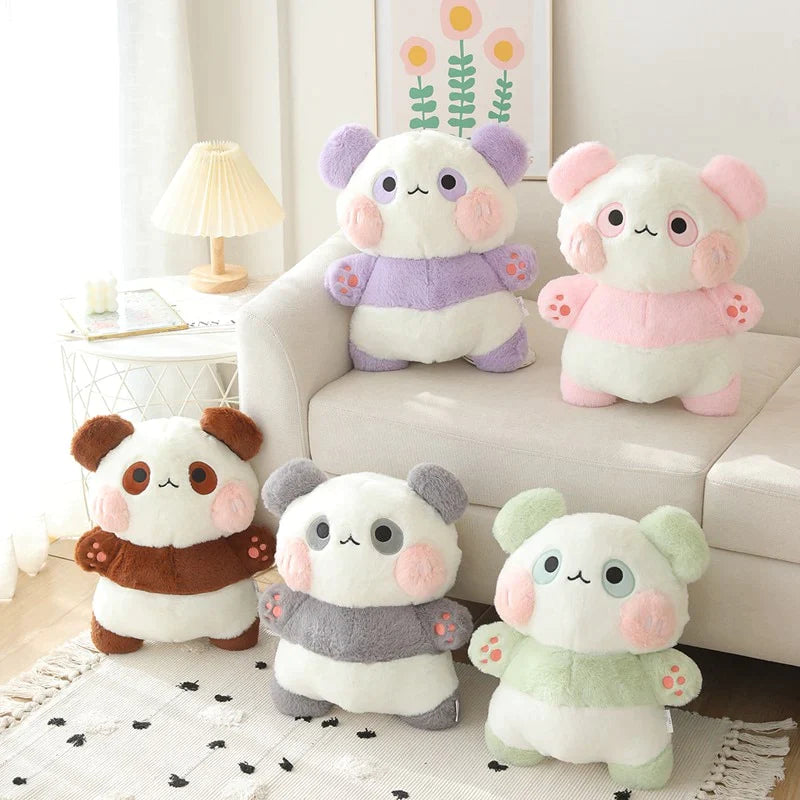 Fluffy Kawaii Panda Stuffed Animals Squad Plushies