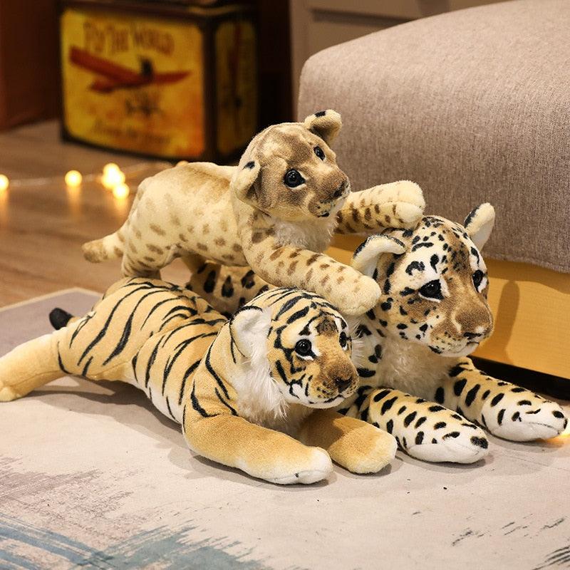 Adorable Lion, Leopard and Tiger plush toys Stuffed Animals - Plushie Depot