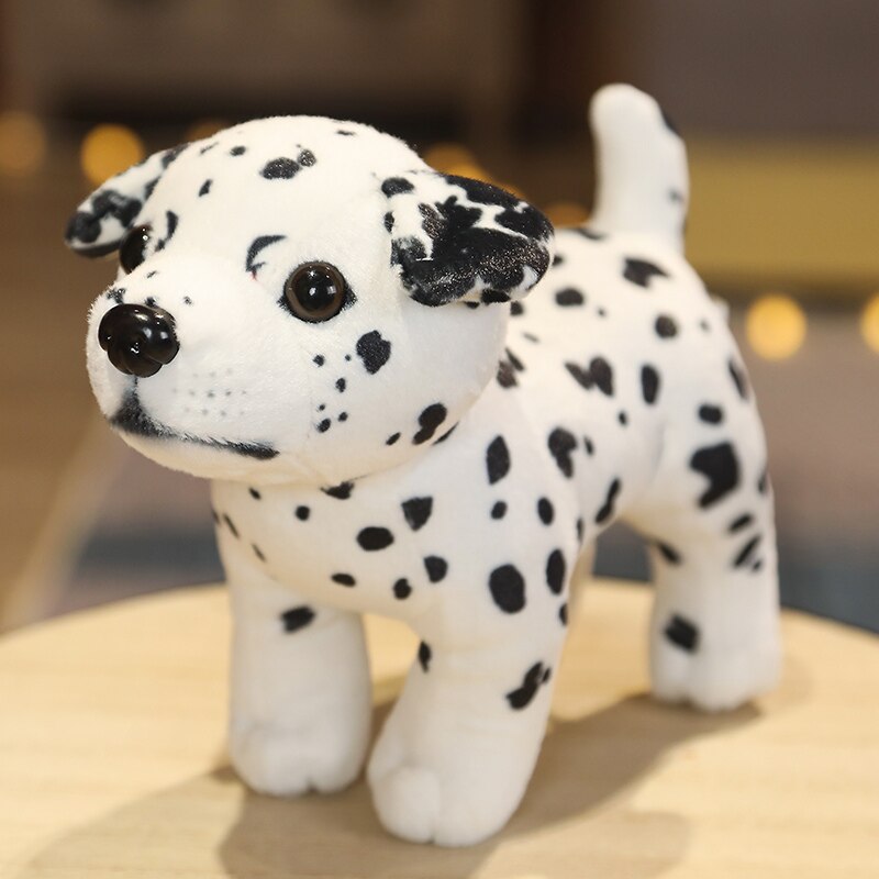 image of an adorable dalmatian stuffed animal plush toy standing on the table - standing