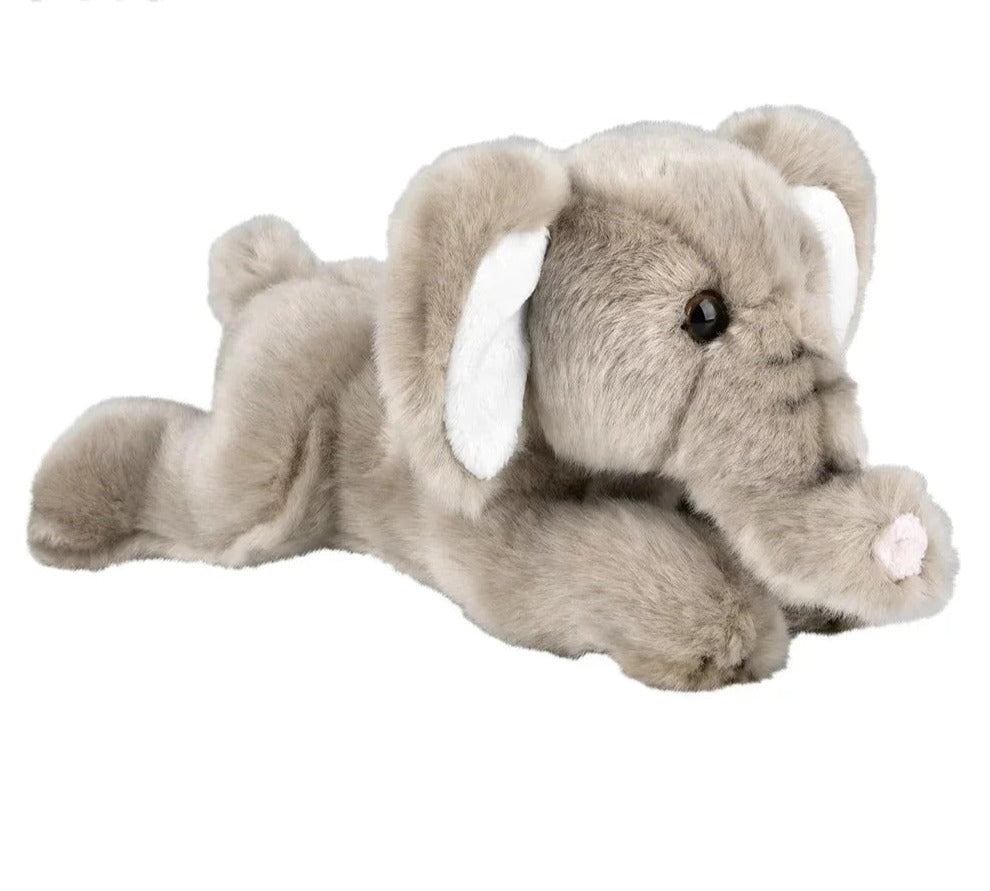 9.5" Heirloom Laying Elephant Plush - Plushie Depot