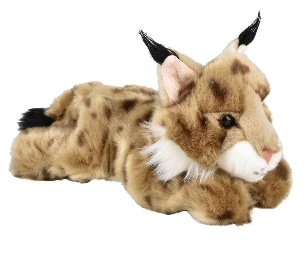 9.5" Heirloom Laying Lynx Plush - Plushie Depot