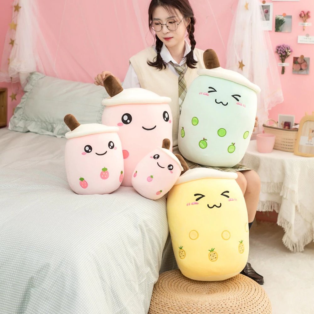 The Bubble Tea Family Fruit Plushies Collection - Kawaiies - Adorable - Cute - Plushies - Plush - Kawaii