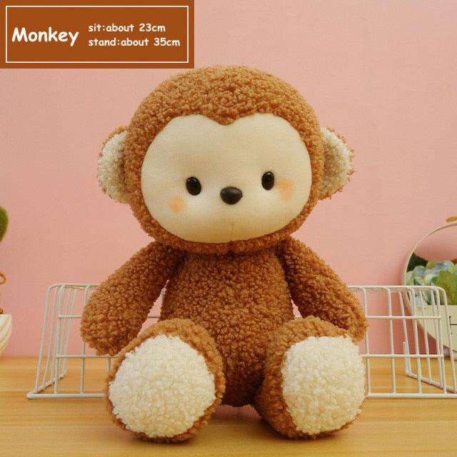 Kawaii Elephant Lion Monkey Plush Cat Toys elephant - Plushie Depot