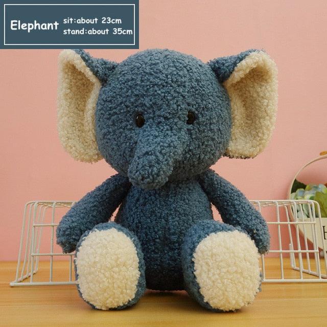 Kawaii Elephant Lion Monkey Plush Cat Toys monkey - Plushie Depot