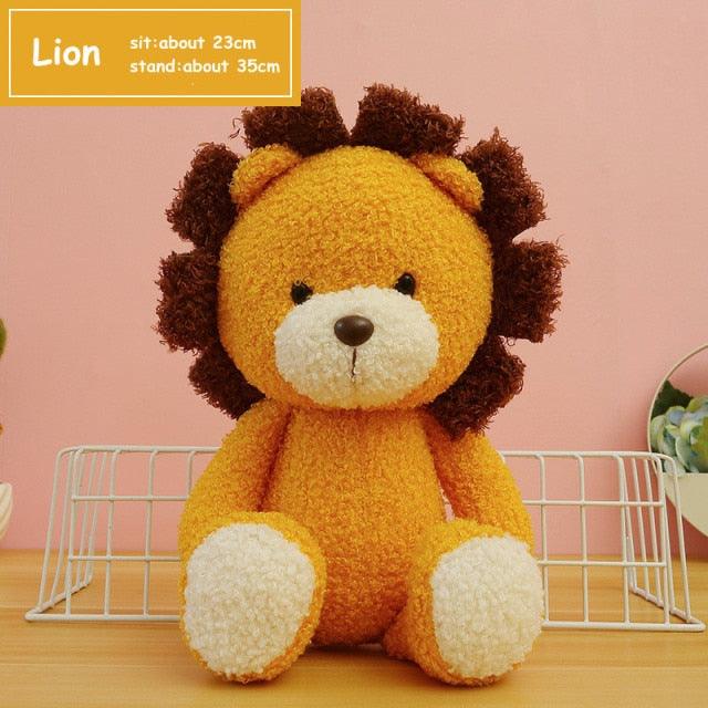 Kawaii Elephant Lion Monkey Plush Cat Toys cat - Plushie Depot