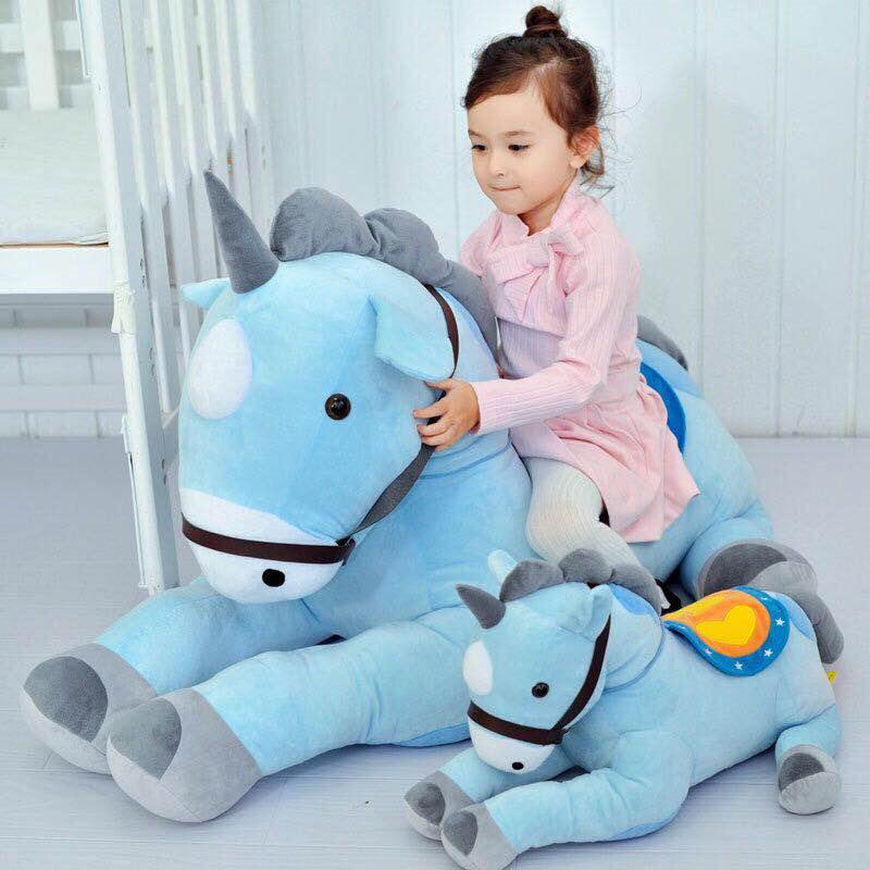 50/70CM Giant Pink/blue Unicorn Plush Toy Stuffed Animals - Plushie Depot