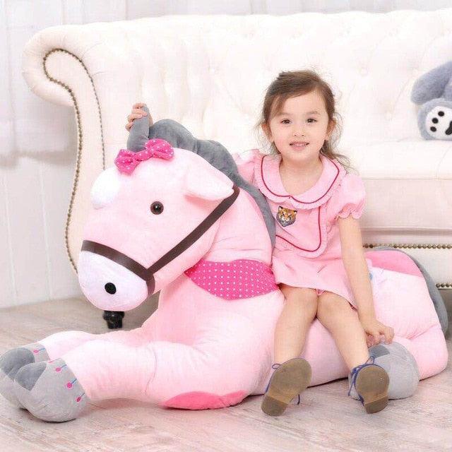 50/70CM Giant Pink/blue Unicorn Plush Toy Pink Stuffed Animals - Plushie Depot